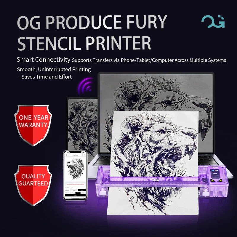 FURY Wireless Tattoo Stencil Printer